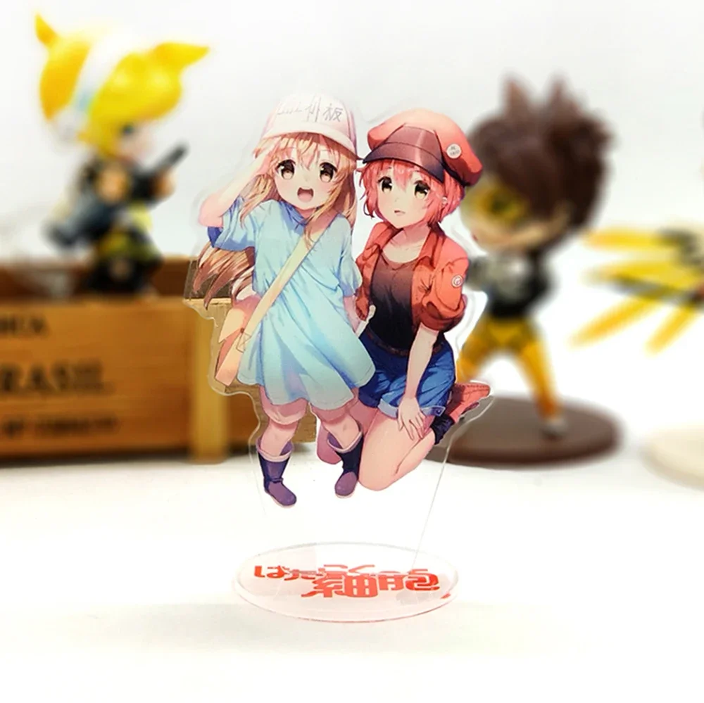 

Cells At Work Hataraku Saibo Erythrocyte Platelet acrylic stand figure model plate holder cake topper anime cool