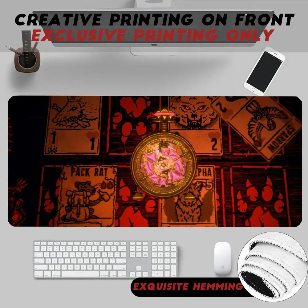 

Mouse Pad Non-Slip Rubber Edge locking mousepads Game play mats Horror deck strategy game Inscryption for notebook PC computer