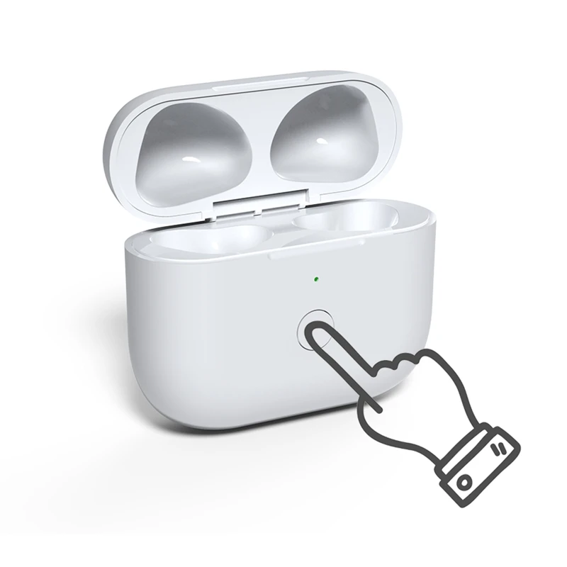 

Replacement Earphone Charger Case Wireless Charging Box 600mAh Battery Charger Shell Compatible with AirPods 3