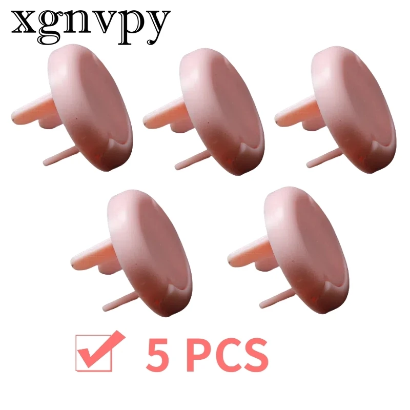 xgnvpy 5 PCS Power Outlet Safety Cover Guards for Baby Kids Child Protection Anti-Shock Rotate Plug Protectors Safe to Use