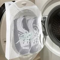 1/2PCS Mesh Shoe Drying Bag Universal Washing Machine Large Cloth Sneaker Cleaning Bag with Zipper Reusable Laundry Organization 2