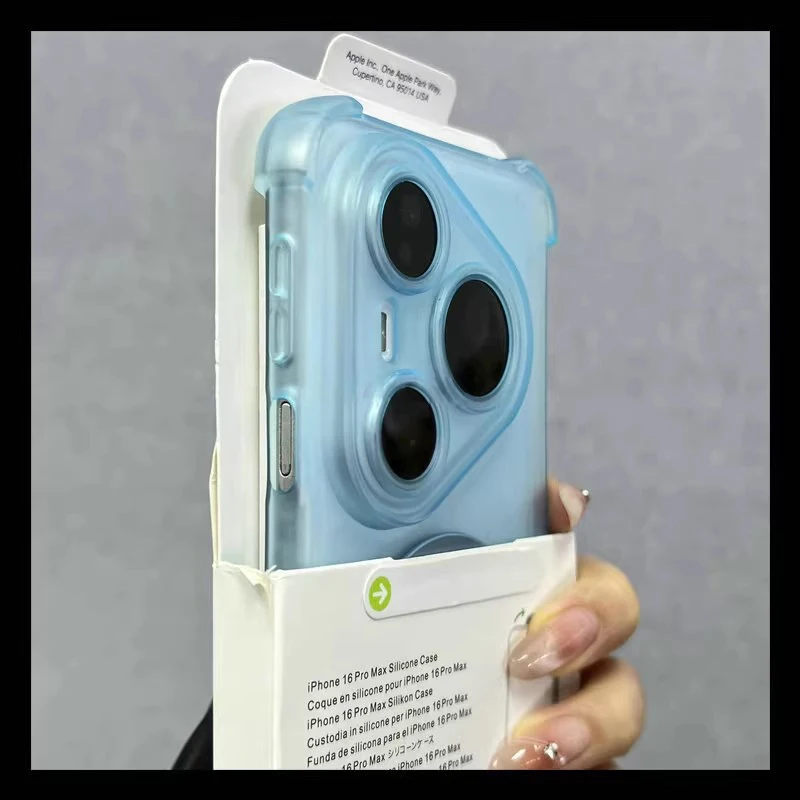 Four Corners Anti-Shock PC Hard Case with Wireless Charging Capability and Translucent Design
