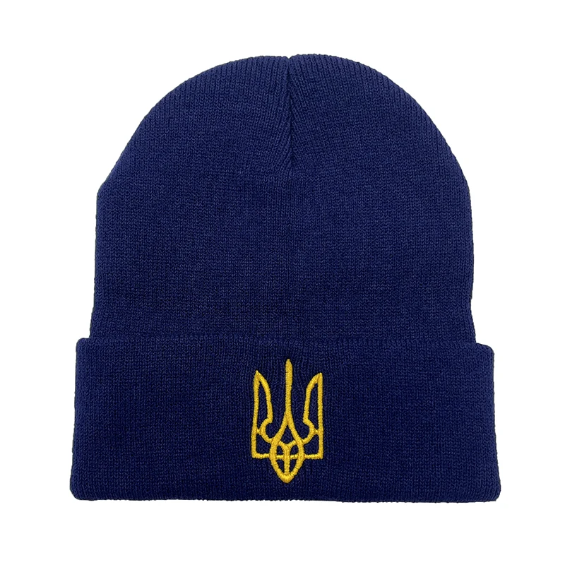 

Ukraine Spetsnaz Winter Beanies For Men Embroidery Winter Warm Knitted Hat For Women Skullies Bonnet Alpha Group Military cap