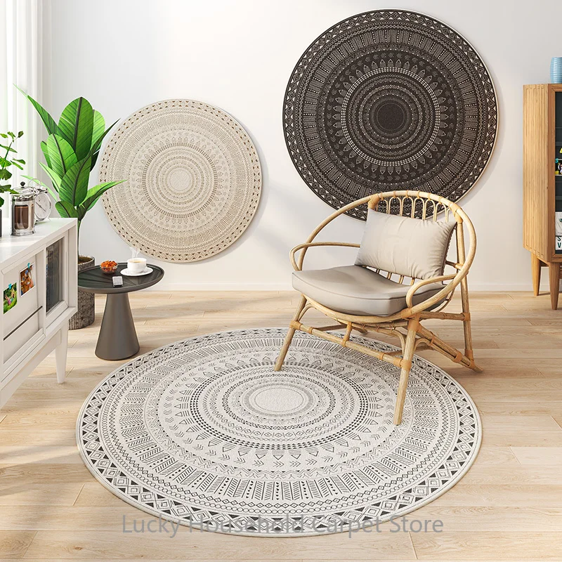 Soft Moroccan Round Area Rug 3