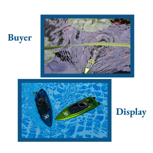 805 2.4GHz Mini RC Speed Boat 5km/h High Speed LED Lights Waterproof Electric Remote Control Ship Water Model Kids Toys 2