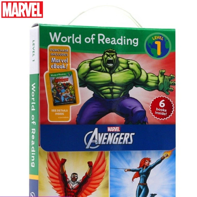 Originale Inglese Picture Book World Of Reading The Avengers Boxed Set Livello 1 Marvel Gift Set Bambini Picture Story Book Gift