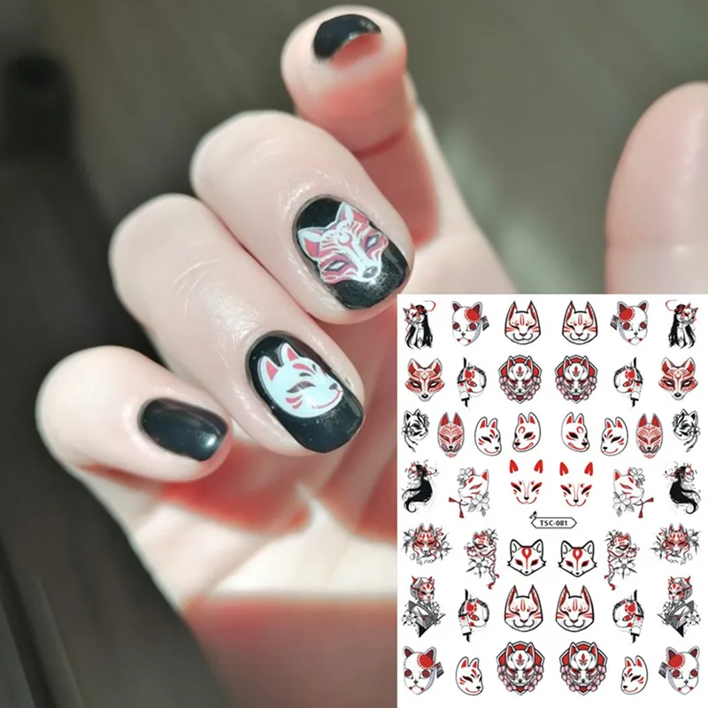 

Newest 3D Japanese Anime Back Glue Self Adhesive Decal Slider Stamping DIY Decoration Tips Nail Art Sticker TSC 081