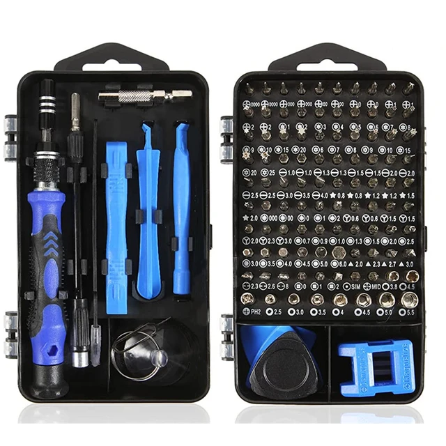 WOZOBUY 115/122/138 in1 jeu de tournevis de précision magnétique-ensemble d'outils de tournevis professionnel, Kit d'outils de réparation PC, dispositif de réparation 1