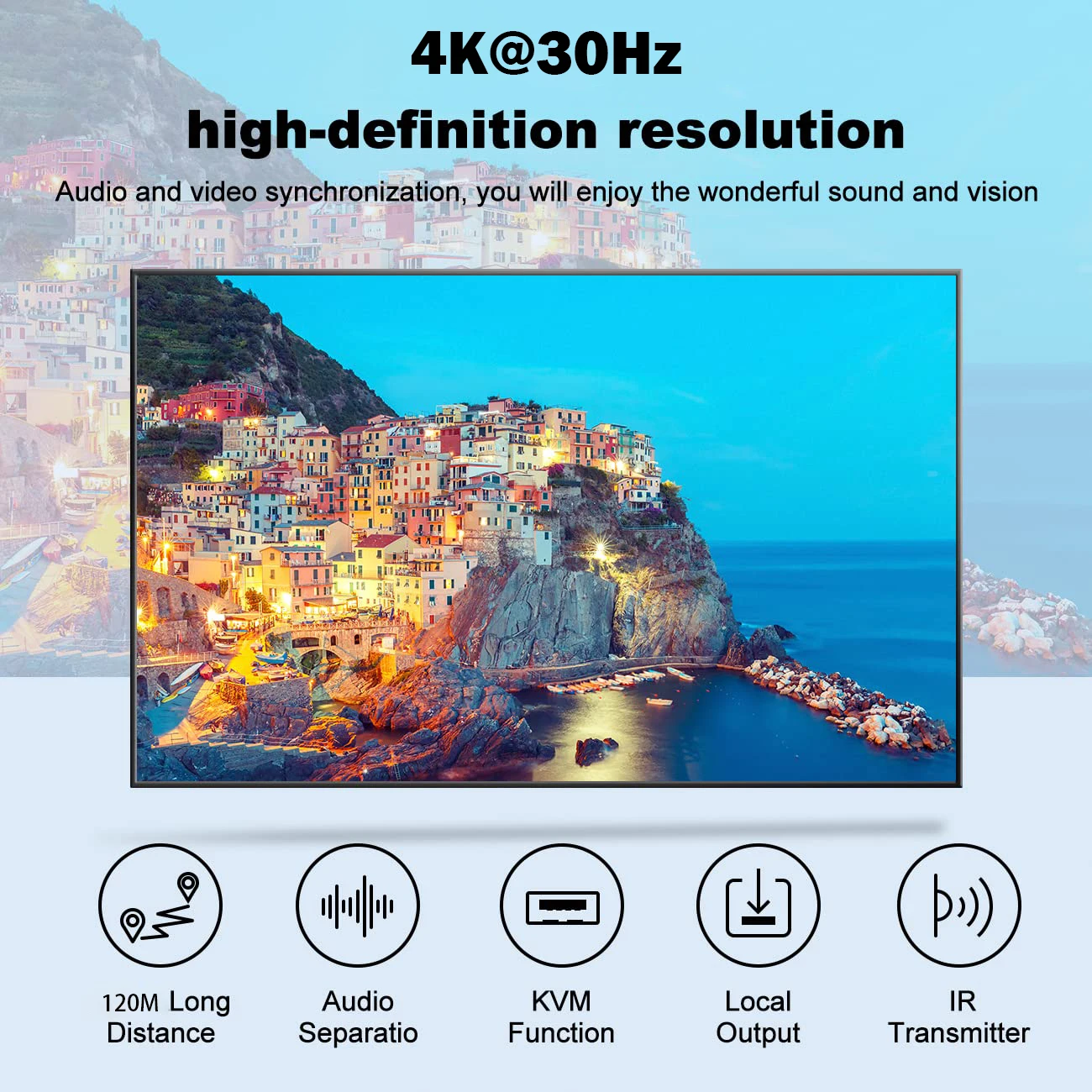 4K 120M HDMI KVM ͽٴ Cat5e/6 Rj45 ̺ HDMI USB ͽٴ ۽ű,     USB 콺 Ű