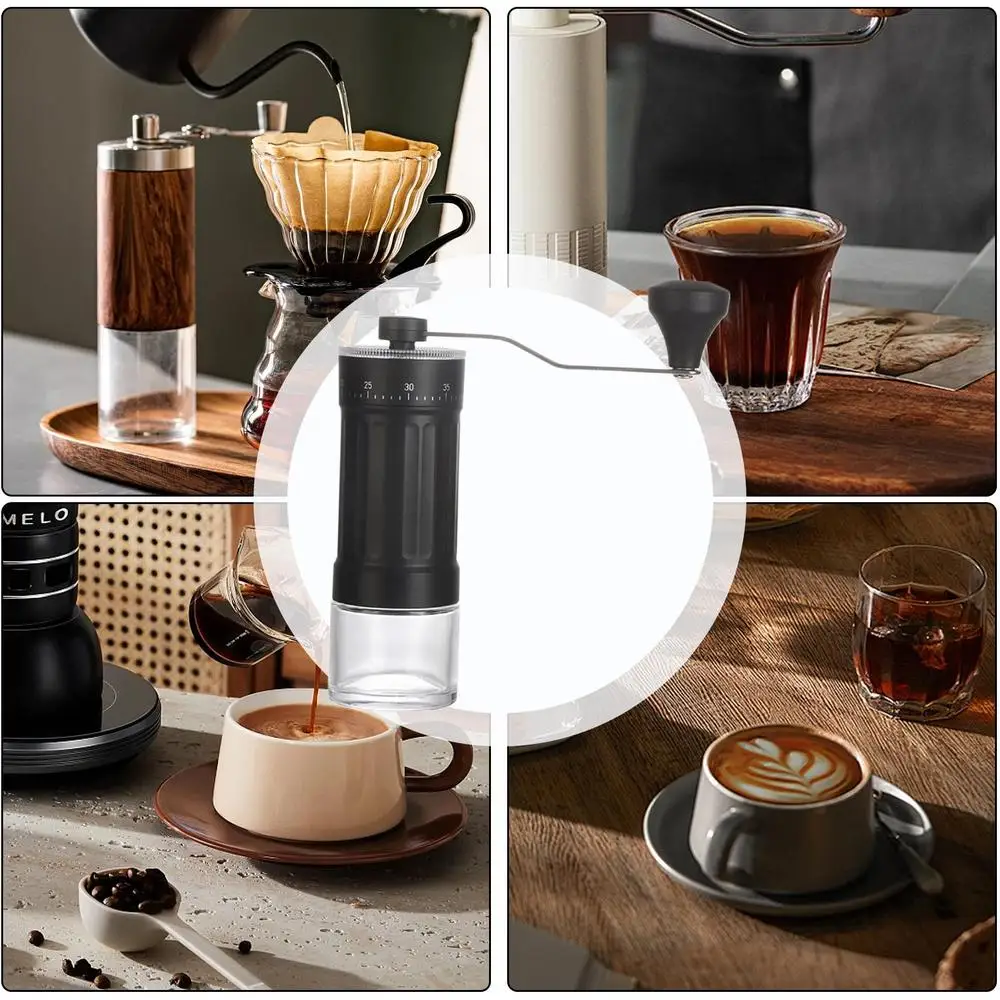 Manual Burr Coffee Grinder Hand Espresso Grinder With Ceramic Burr Hand Grinder Coffee Machine Conical Burr Coffee Grinder For