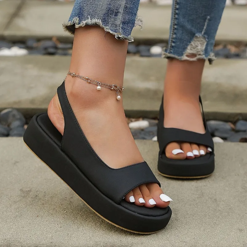 Fashion Sandals Beach Sandals Casual Sandals Lightweight and Comfortable Large Women's Shoes Platform Shoes Platform Sandals