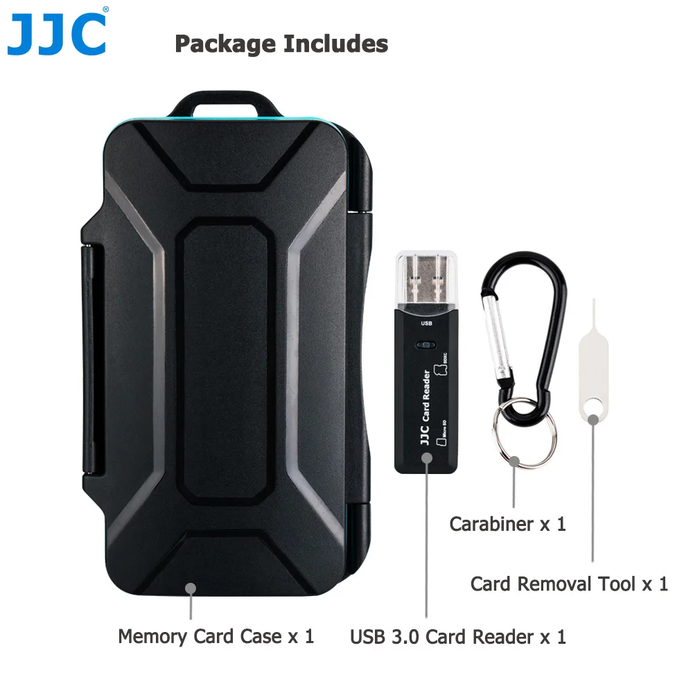 Jjc Cartão de Memória Case Titular Caixa de Armazenamento para sd Sdhc Sdxc Micro sd Microsd tf Micro Sim Nano Cartão Sim Keeper Carteira Organizador - Image 3
