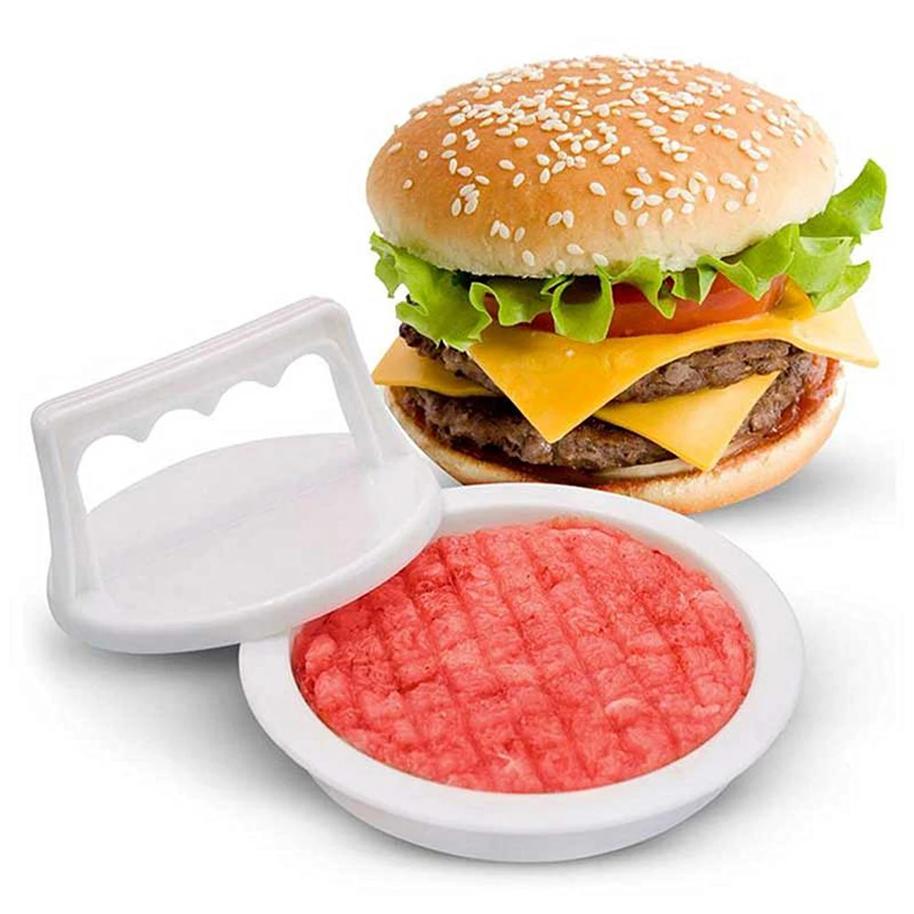 Burger Press Maker Round Shape Hamburger Meat Beef Grill Patty Food-Grade Plastic Kitchen Tool