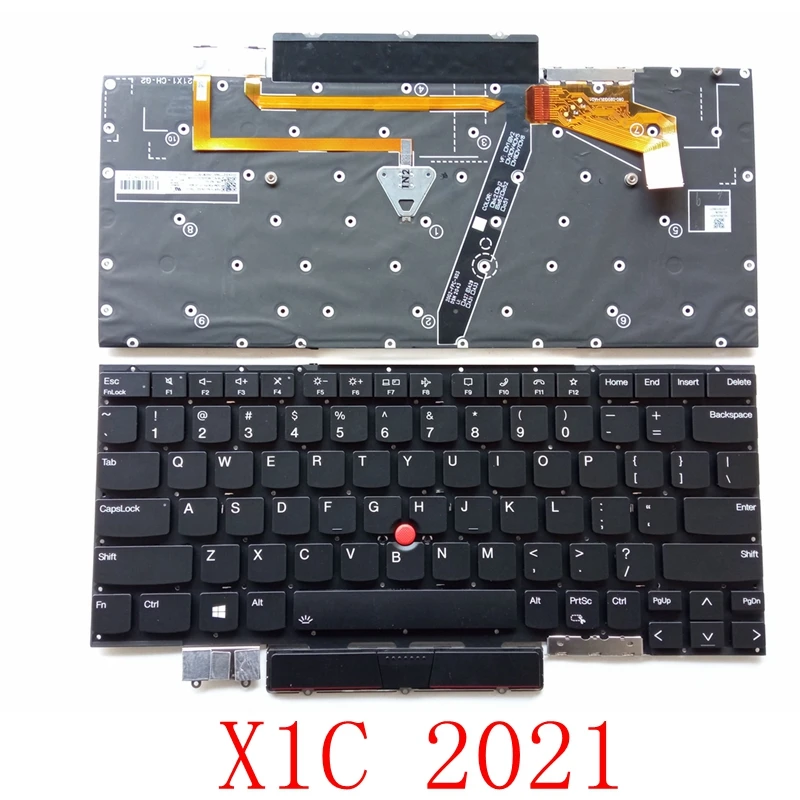 Eua Inglês Teclado Retroiluminado para Lenovo Thinkpad X1c 2023 x1 Nano Gen1 2023 Sn20x82274 Novo - Imagem 3