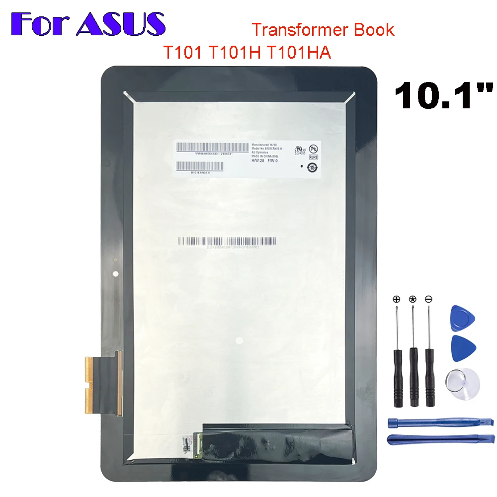 Originale Per Asus Transformer Book 10.1 "T101 Ha T101H T101Ha Display Lcd Touch Screen Digitizer Glass Assembly Parti Di Riparazione