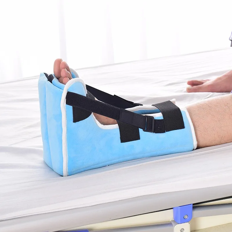 Drop Foot Heel Protector Boot Breathable Pressure Relieving Soft Adjustable Prevent Bedsore Single Boot Heel Pillow Foot Care