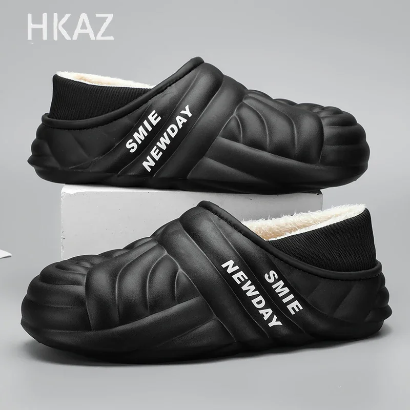 

Couple's Slippers Indoor Plus Velvet Keep Warm Thick Bottom Comfortable Wear-Resistant Fashion Explosive Style Winter Main Push