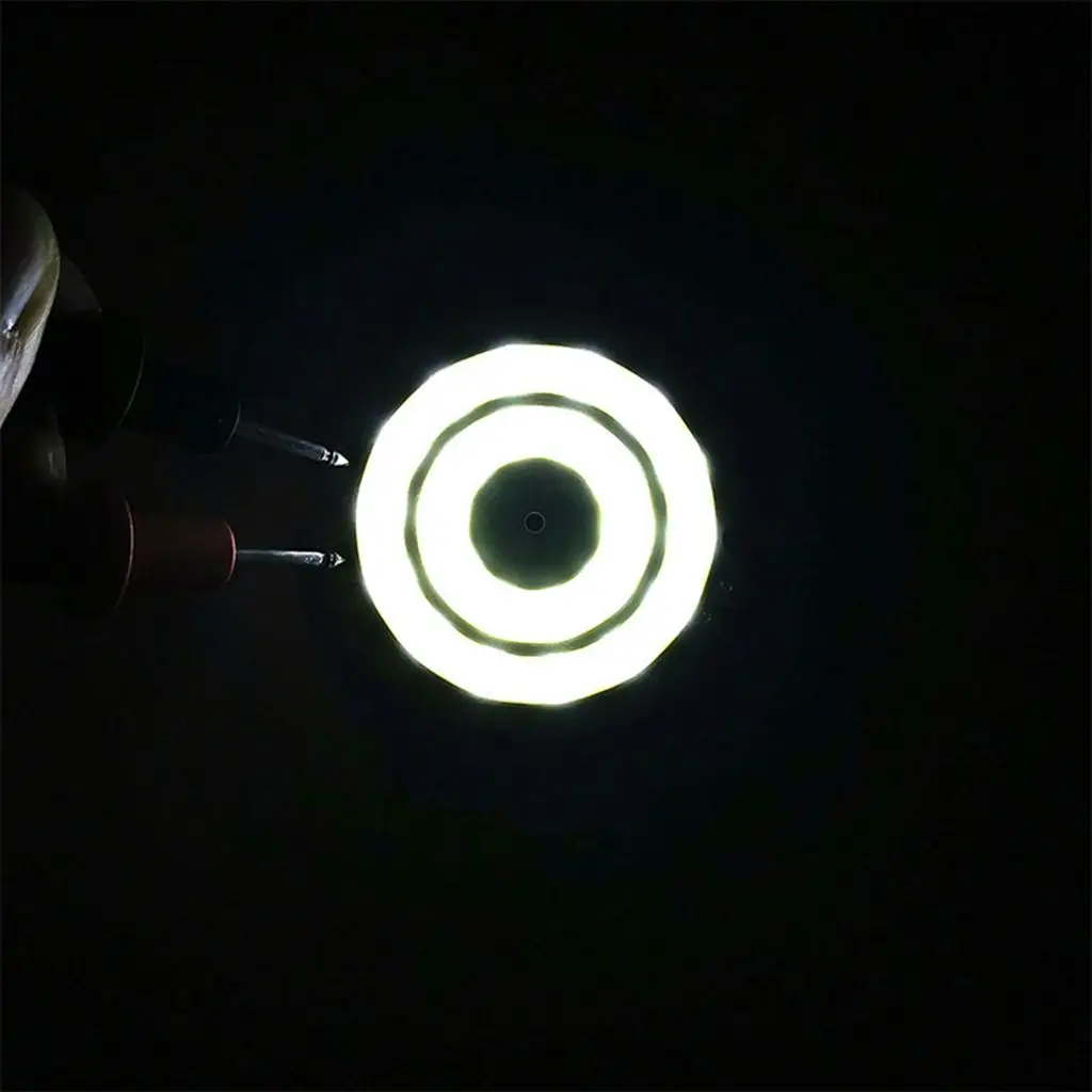 DC 3V 4V Round COB LED Bulb 3.7V Lamp for DIY Work Lights House Decor Lighting 50mm Diameter Circular COB Chip Cold White LED