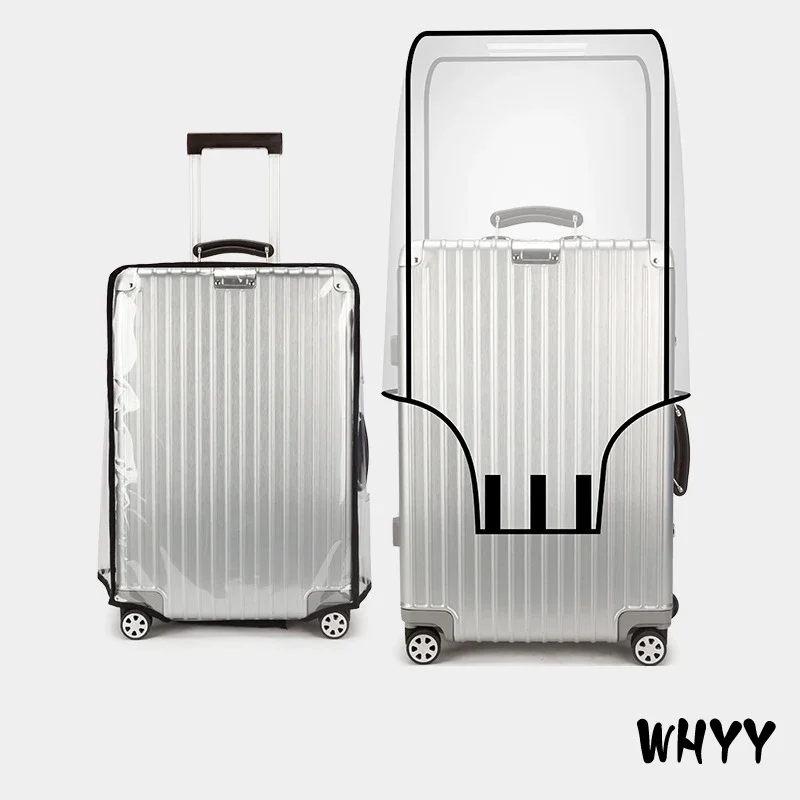 Clear PVC Suitcase Cover Protector Transparent Travel Luggage Protector Carry luggage cover