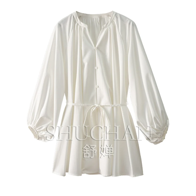 

white shirt women new 2024 summer blusas mujer de moda verano lantern sleeve women tops blouse women