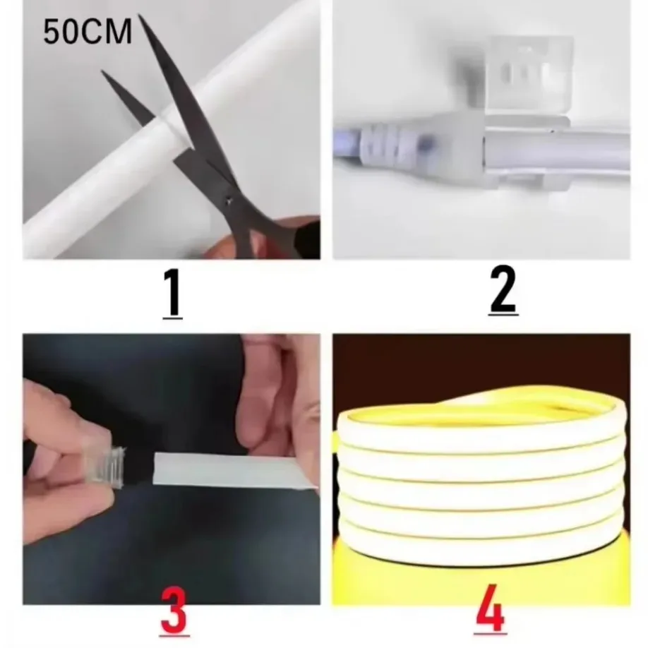 รูปสินค้า เทป LED โค้งโค้ง 288 ดวง 30M กันน้ำ IP65