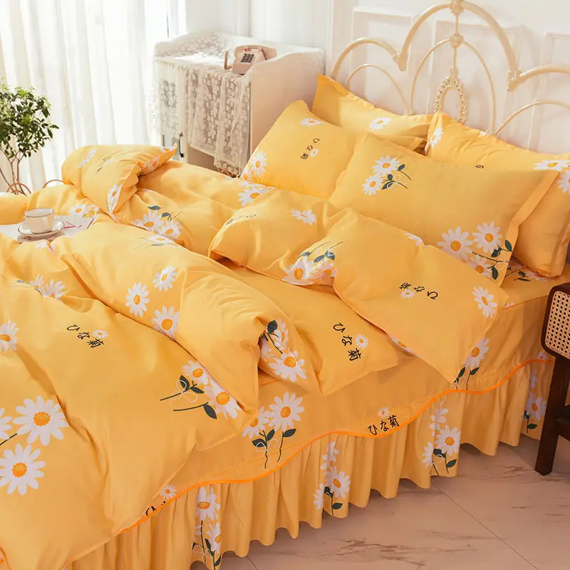 4pcs Bedsheets Bedding Set Bedspreads For Double Bed Sheet With Pillowscase  Copper Queen Duvet Bedroom Cover King Size Queensize - Bedding Set -  AliExpress