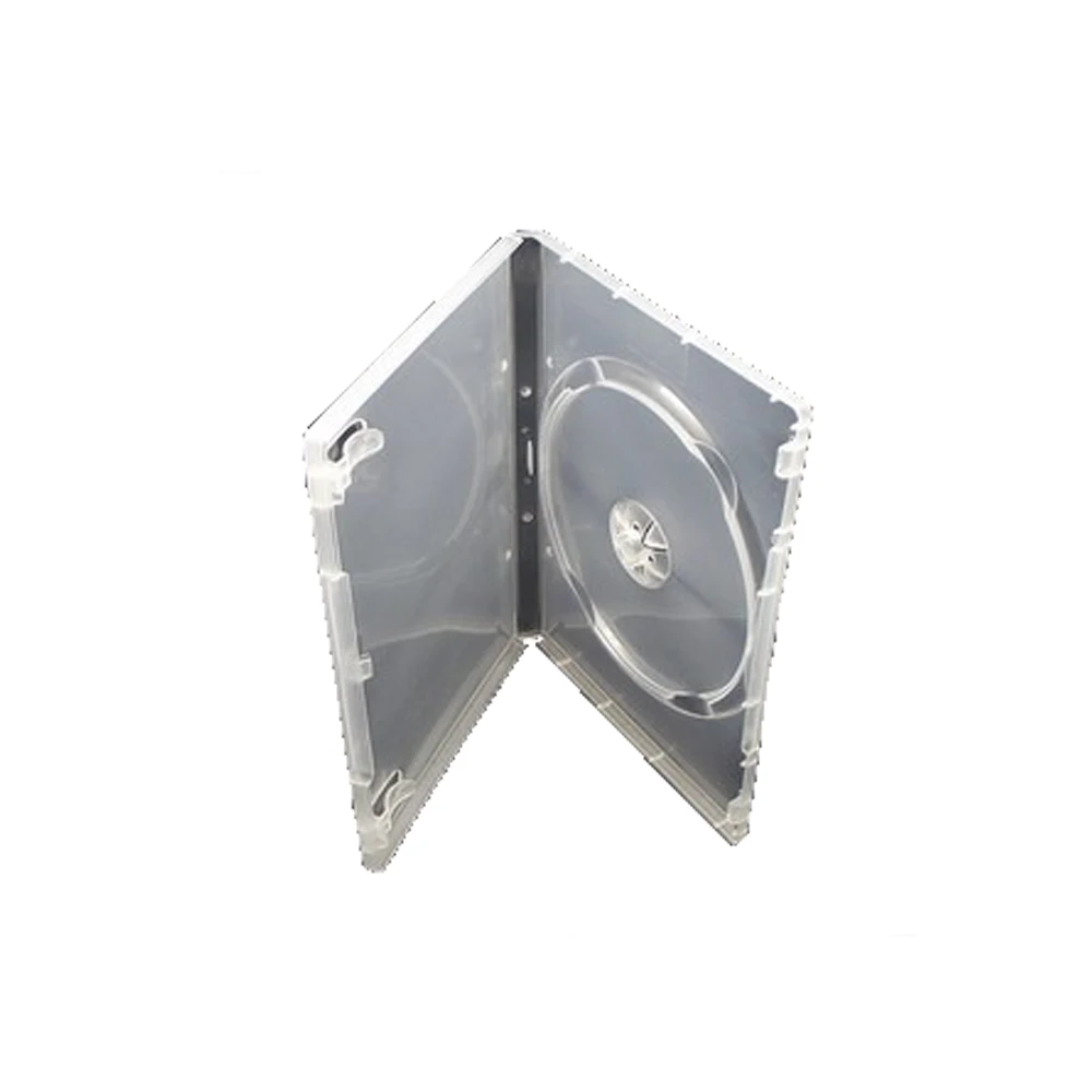 

20PCS DVD Case Transparent CD Package Portable Single Piece CD Storage Box White Box For CD