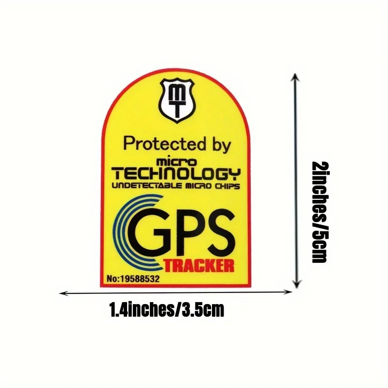 6개/세트 GPS 추적기 경고 스티커 데칼 자전거 노트북 휴대폰 케이스 보안 애호가 선물 스티커