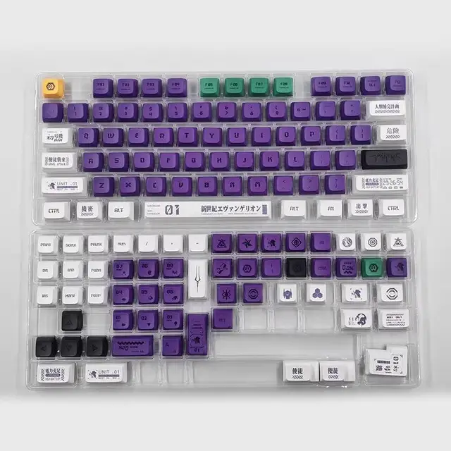 EVA-Themed Mechanical Keyboard Keycaps for Ultimate Personalization