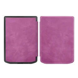 Artistic Style Handmade Soft Leather Magnetic Tablet Protective Shell E - Book Cover Case - PB629 634 (Purple)