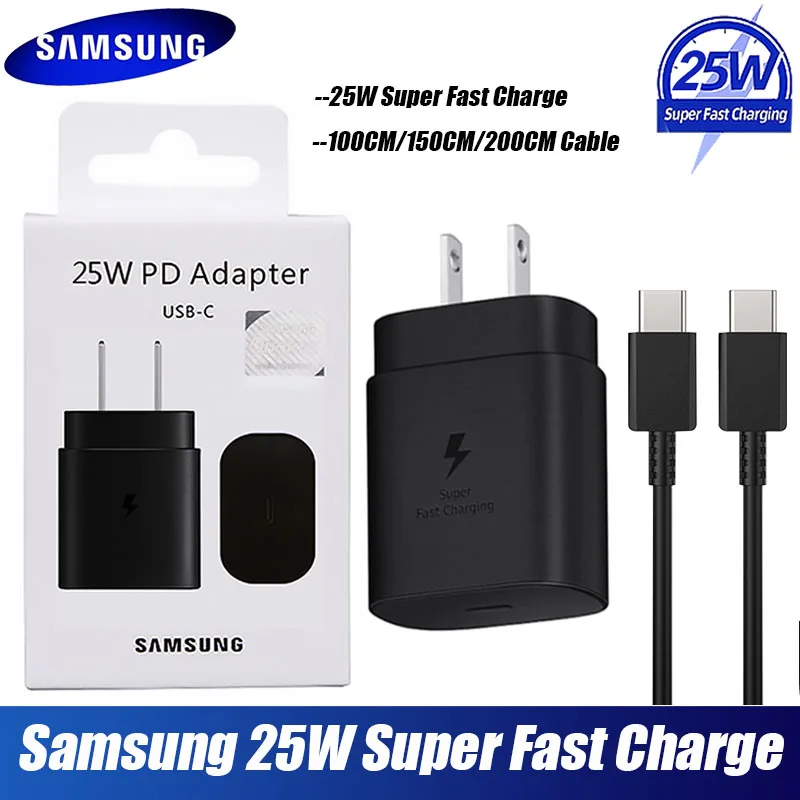 Chargeur USB C 25W pour Chargeur Samsung Charge Rapide Prise Secteur USB C  Chargeur Type C