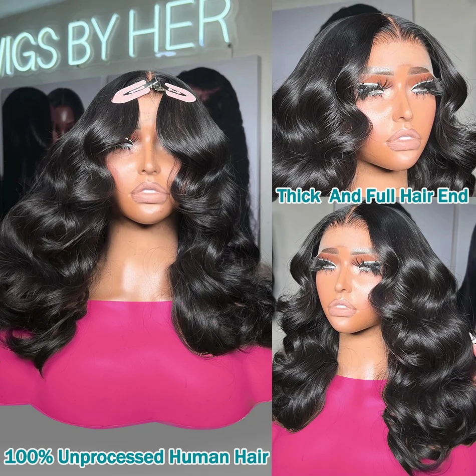 250 Density Body Wave 13x6 Lace Frontal Human Hair Wig for Women human hair wig