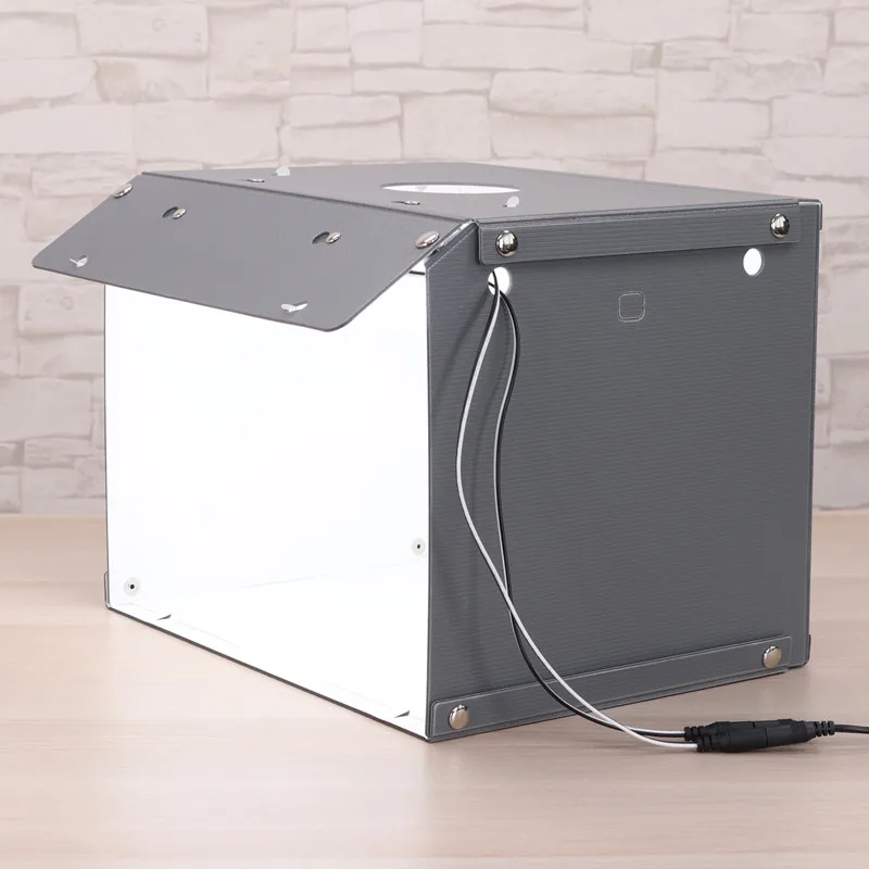 Photography Table Top Light Box Portable Softbox Photo Studio Shooting Tent Kit 13" x 10" 72 LED Lights 6 Backdrops photo studio box led photo lighting photo studio light tent