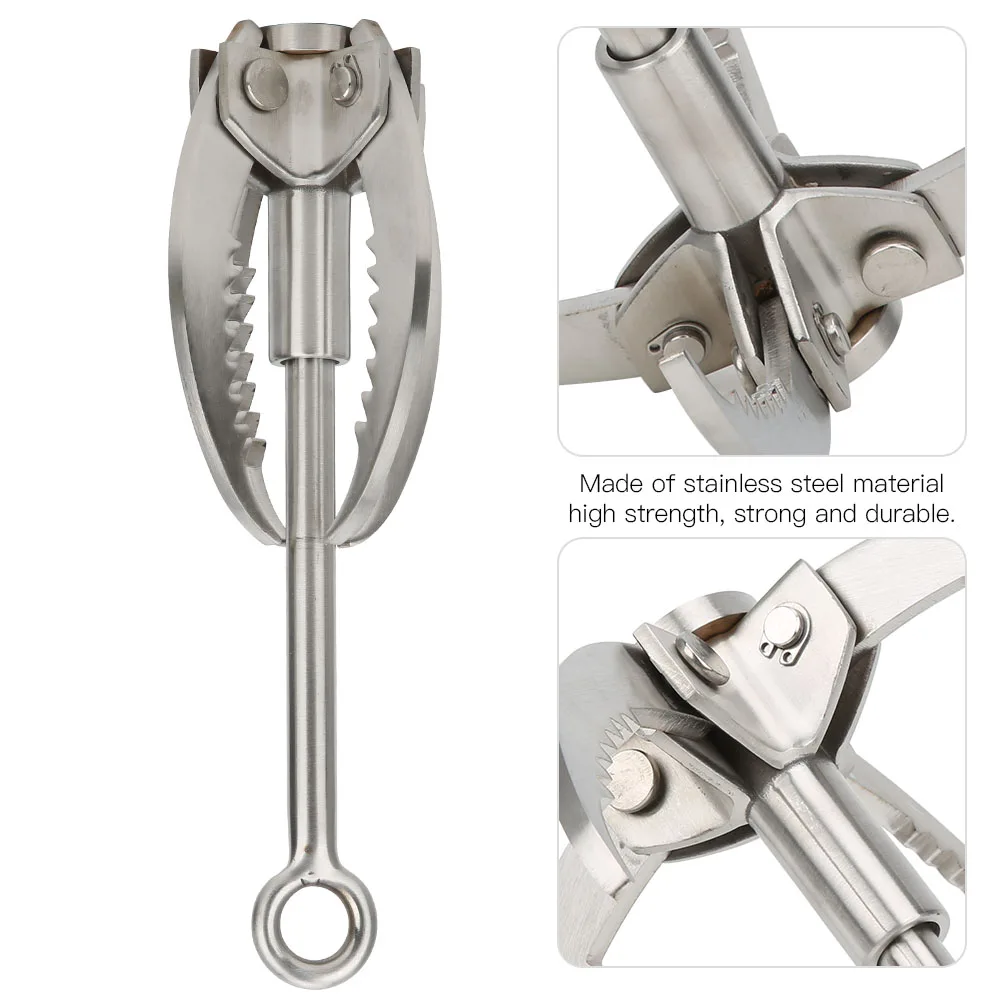 Rock Climbing Claw Folding Survival Claw Stainless Steel Grappling Hook 4 Claws Rock Climbing Folding Hook Outdoor Survival Tool