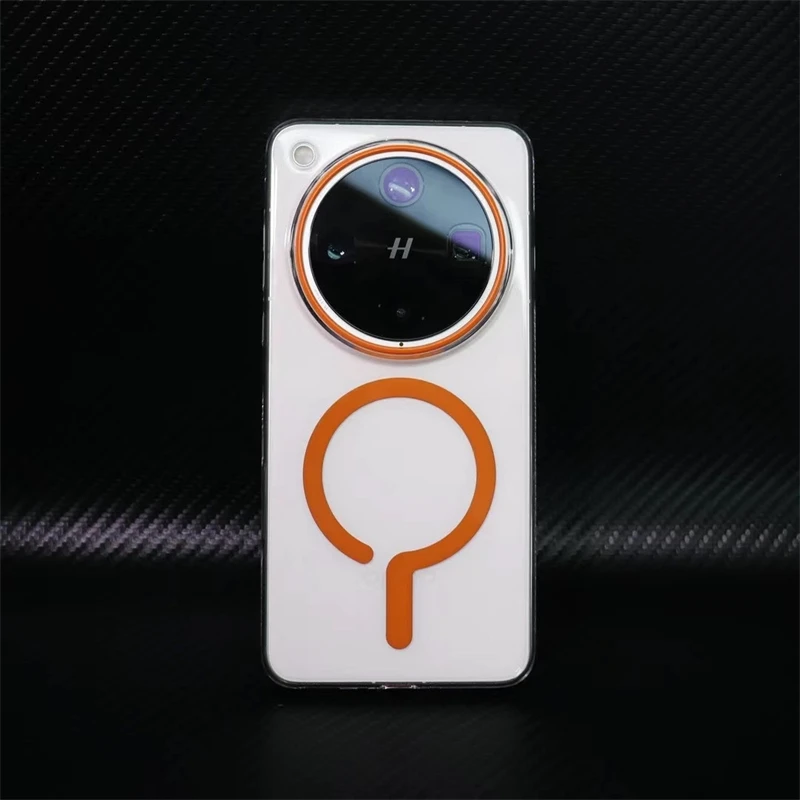 Luxury Transparent Magnetic Phone Case - Slim Hard Back Cover with Fashionable Bumper Design