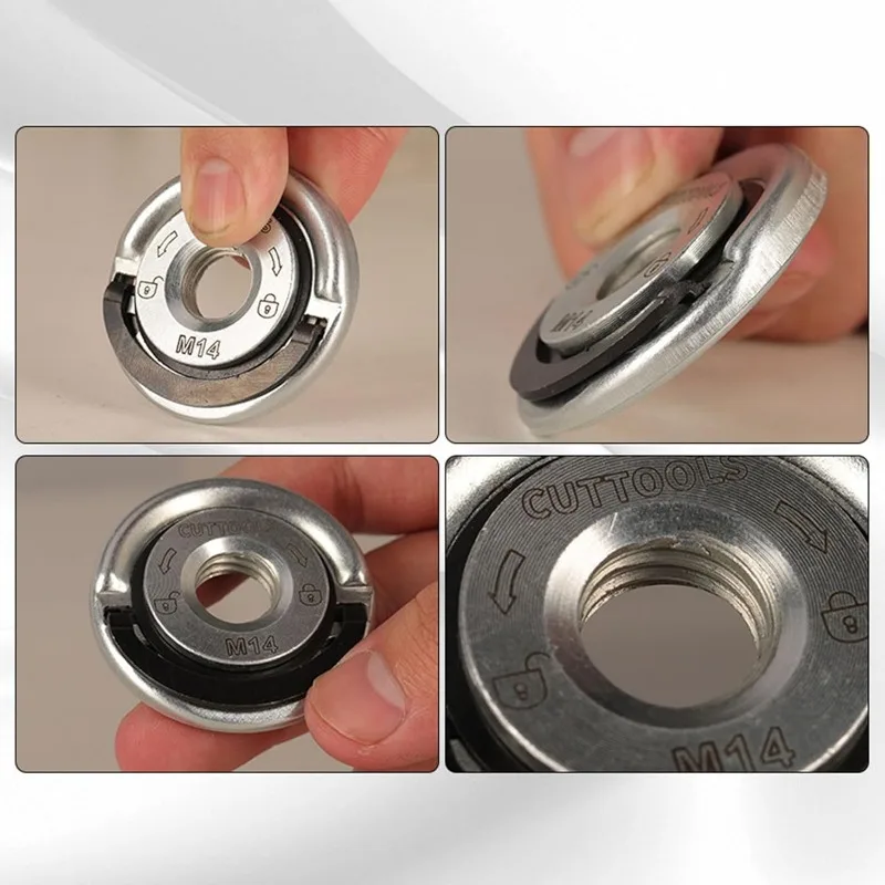 Angle Grinder Platen Self-Locking Platen Grinder Threaded Angle Grinding Plate Quick Release Power Chuck Tool