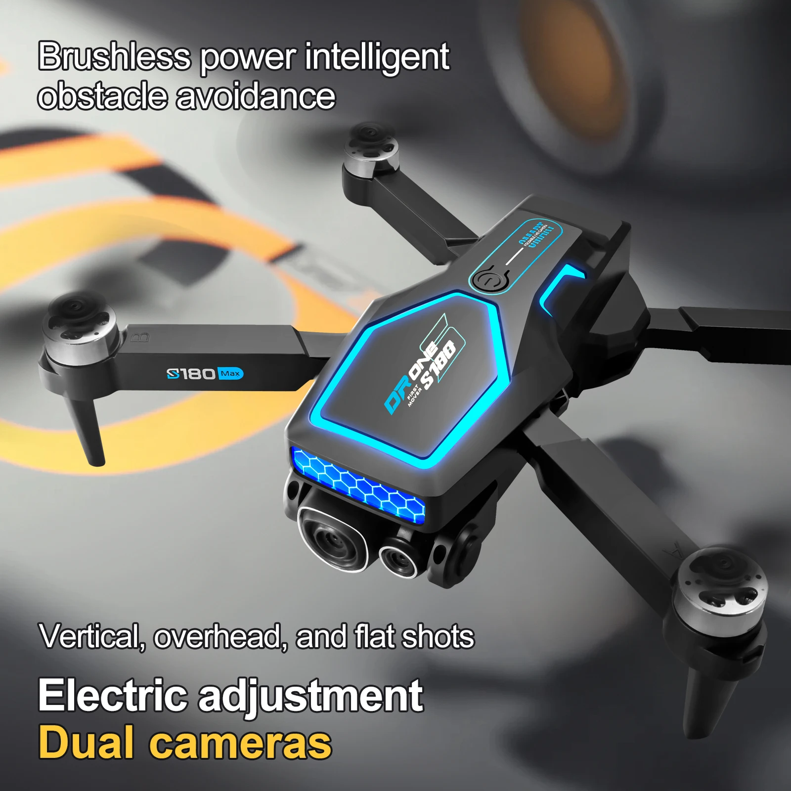 S180 RC Drone Remote Control UAV Quadcopter Dual Camera Obstacle Avoidance Optical Flow Positioning Aerial Photograph  Kid Toy 5
