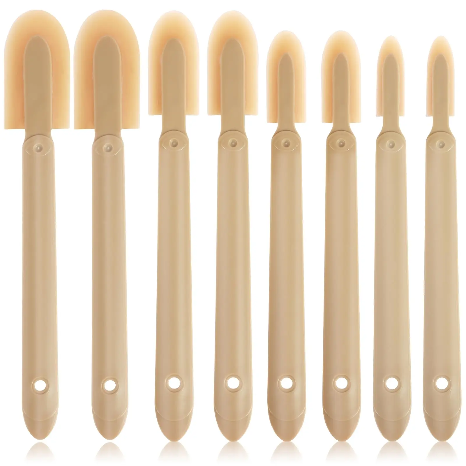 8pcs 실란트 마무리 도구 고무 코킹 실리콘 실란트 마무리 도구 확장 길이 고무 주걱 코킹 도구