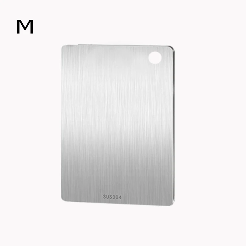 3 taglieri in acciaio inox, tagliere igienico, in metallo, senza BPA, 29 x 20 cm, 39 x 28 cm, 34 x 23 cm, per carne, pane, verdura, frutta, tagliere da cucina lavabile