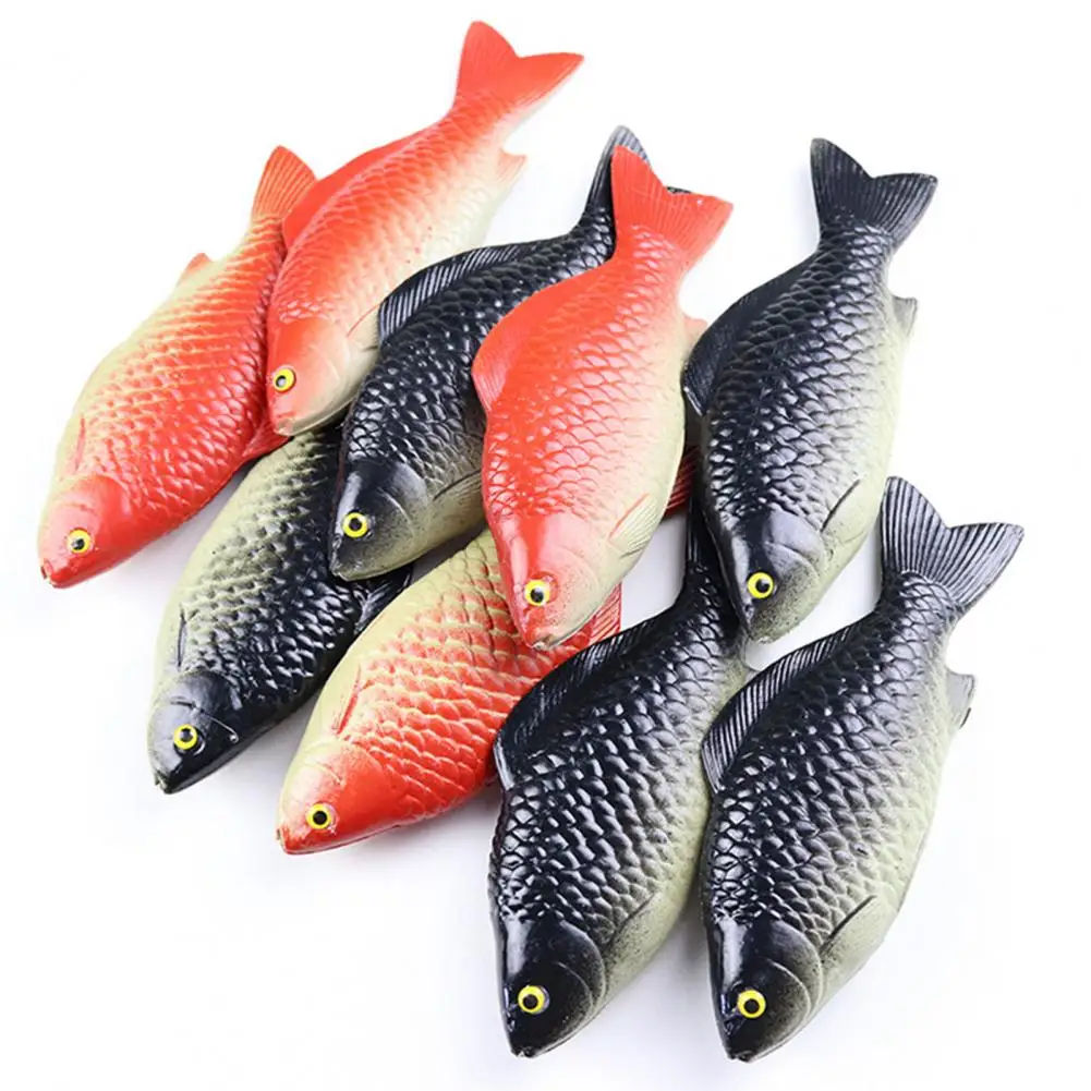 Simulated Fish Model Realistic Artificial Crucian Figurine Fish Ornament Kids Animal Learning 3D Toy Photo Prop artificial fish ornament