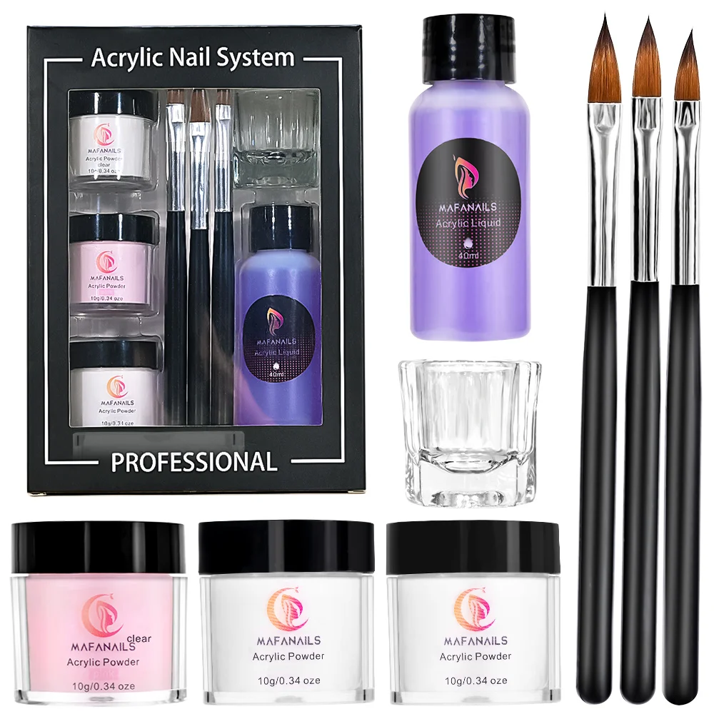 1000ML Acrylic Liquid Nail Liquid EMA For Acrylic Powder Non-Yellowing Acrylic Monomer Liquid Extension Carving Manicure Tools * 5