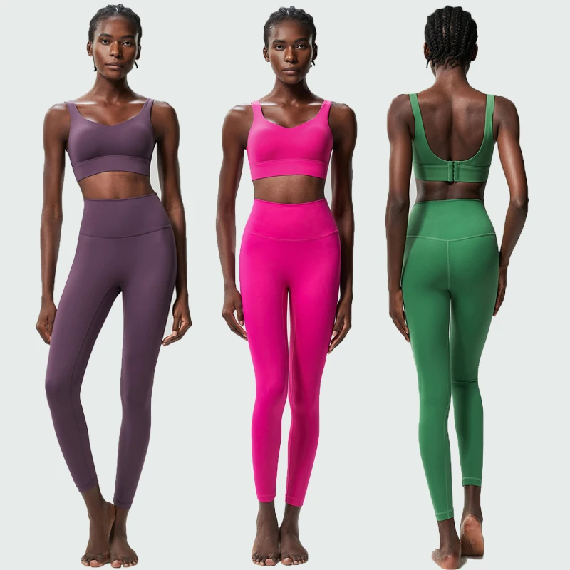 Fitness Yoga Set Women Gym Suit Running Sportswear Workout Clothes sports bra set,gym workout set,yoga set,fitness set,sportswear set,sports set