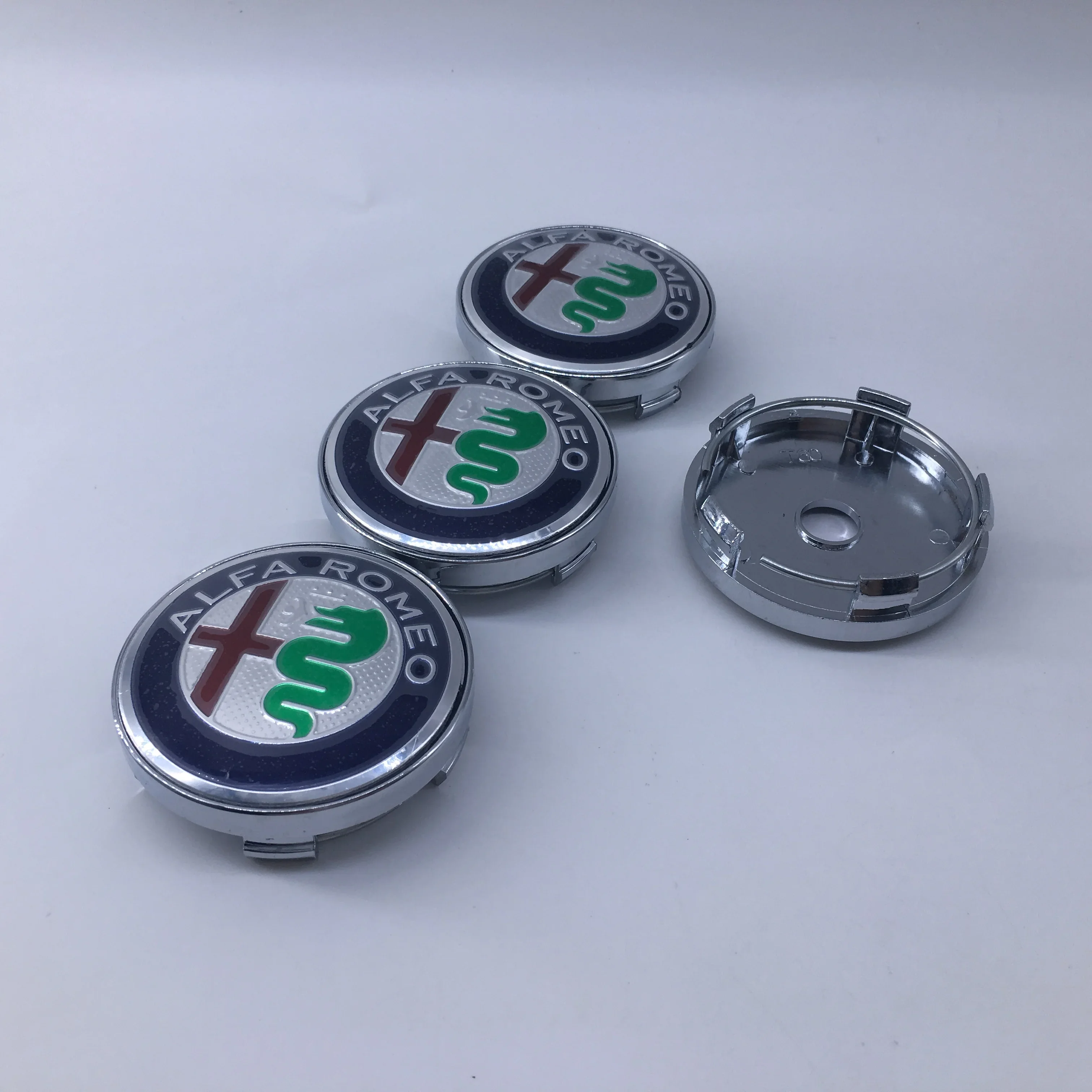 4PCS Automotive Hub Modification Accessories Hub Center Cover for Alfa Romeo 159 Giulietta Giulia GT 156 Mito Stelvio