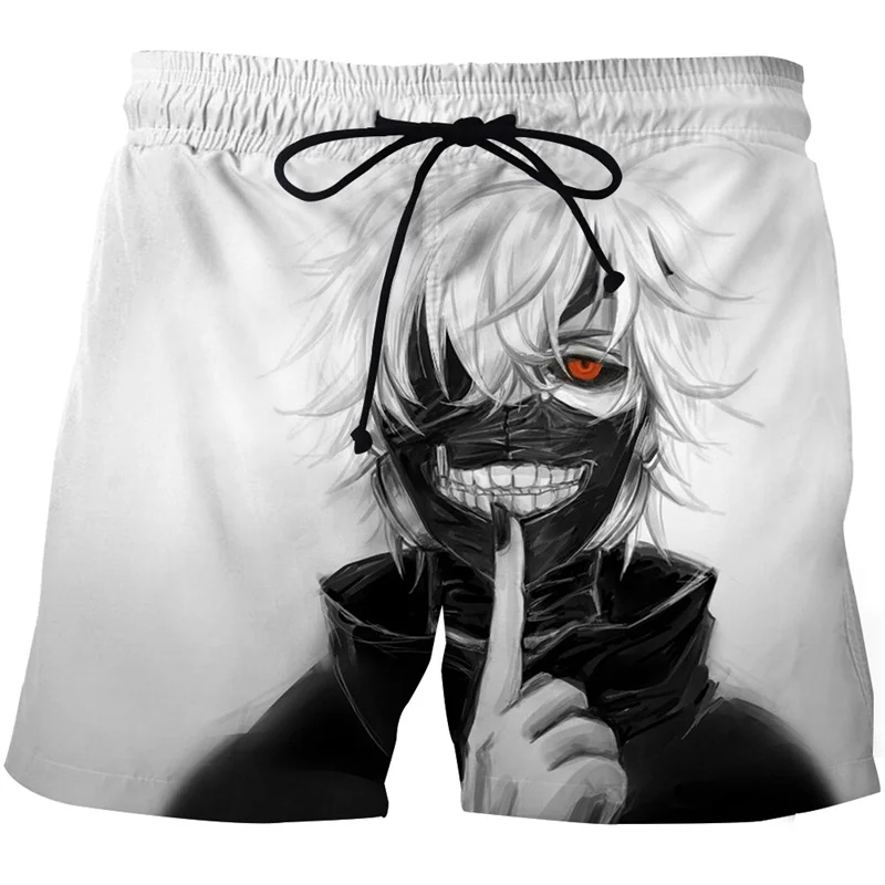 

Tokyo Ghoul Graphic Shorts Pants Mens 3D Printing Anime Cartoon Beach Shorts homme Swim Trunks Swimsuit homme 2023 Board Shorts