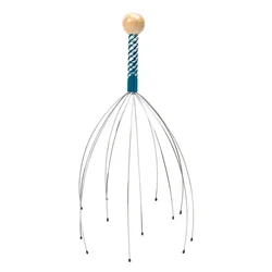 Enhanced Handheld Scalp Massager for Deep Relaxation and Stress Relief (Blue 12 claws)