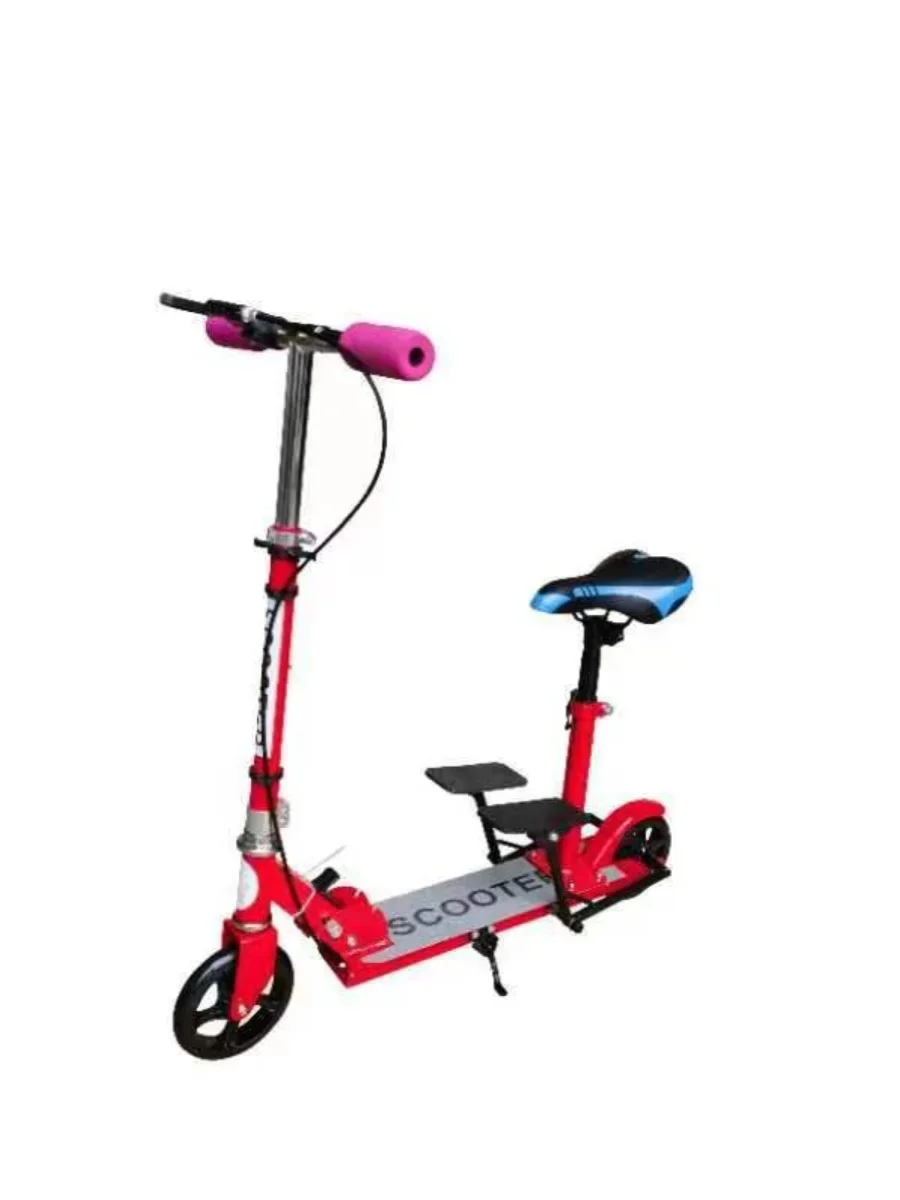 Three-wheeled scooter Children's scooter 4-12 years old 2 -wheel baby Little boy and girl pedal with seat Lightweight, compact