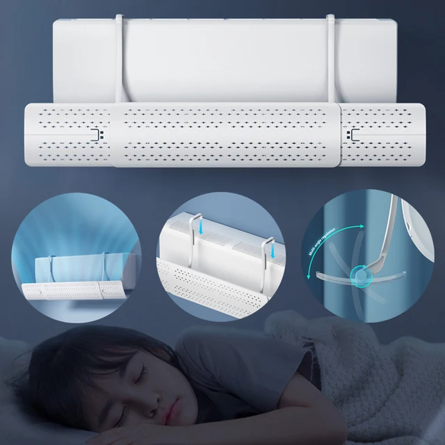 Skálázható Légkondicionáló Szélvédő Csecsemő Elleni Közvetlen Fújás Állítható Szélvezető Fedél