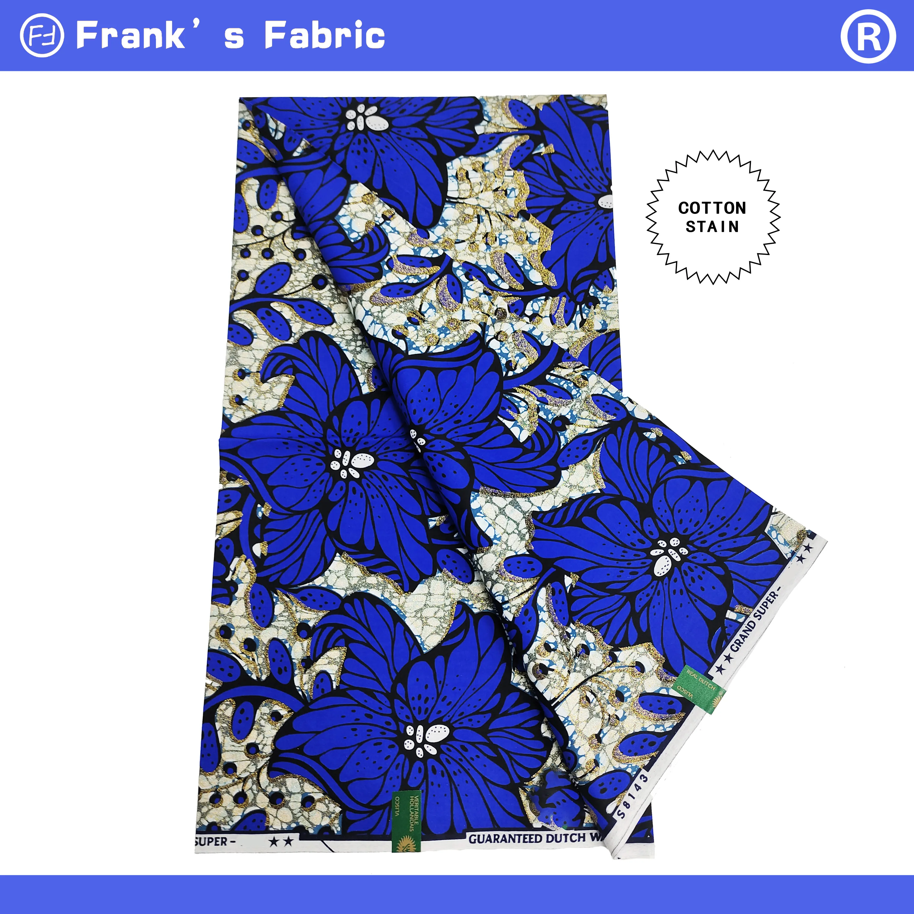 100GenuineSuperAnkaraWaxDyeNigerianHollandaisOriginalFabric