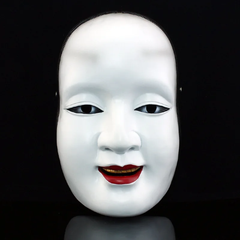 JapaneseTraditionalDramaNohMaskHalloweenKeijiroCosplayTerrorPlasticMasksMasquerade