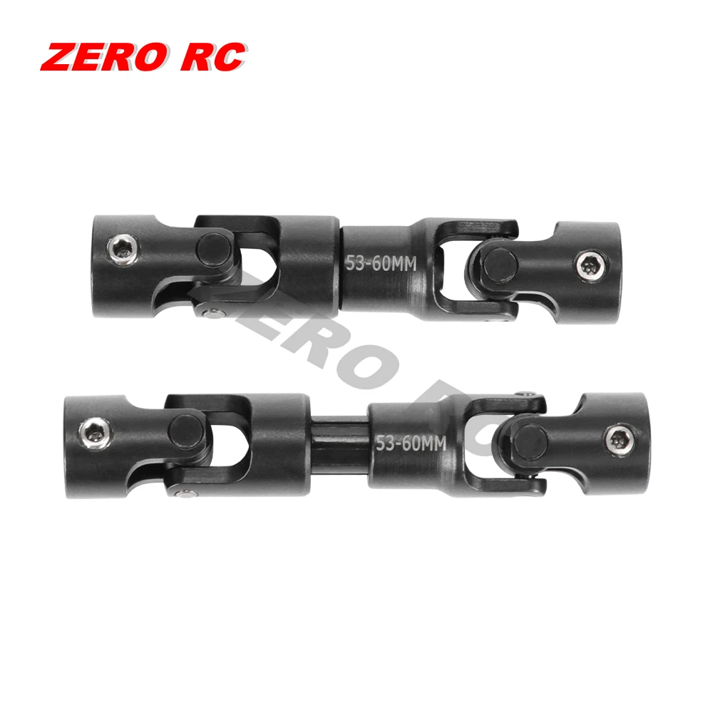 풀 메탈 유니버셜 조인트 스플라인 드라이브 샤프트 53-180mm SCX10 III 90046 47 Wraith RBX10 CAPRA RR10 SMT10 1/10 RC 크롤러 자동차
